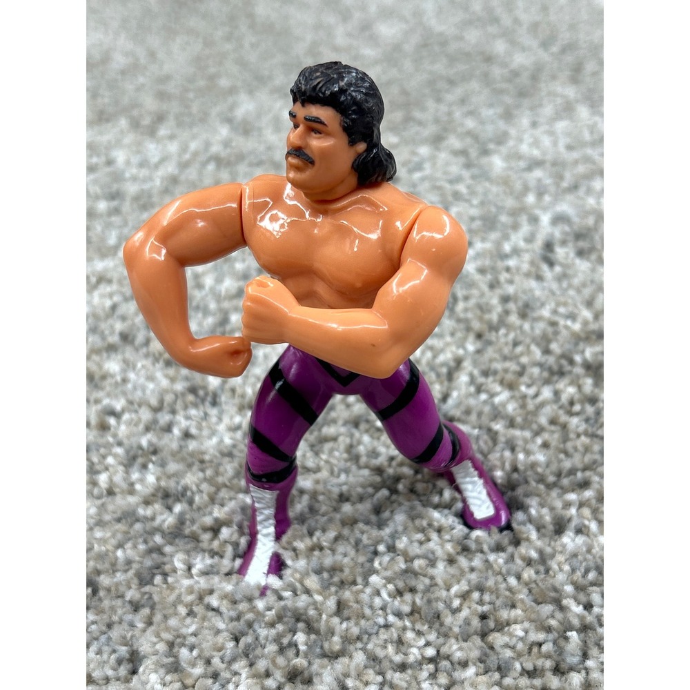 Vintage 1990 WWF Hasbro Series 2 Rick Rude Wrestling Action Figure Purple Tights